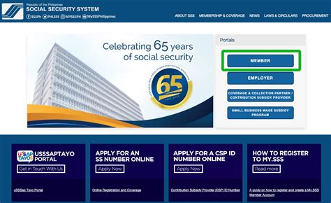 member.sss.gov.ph portal